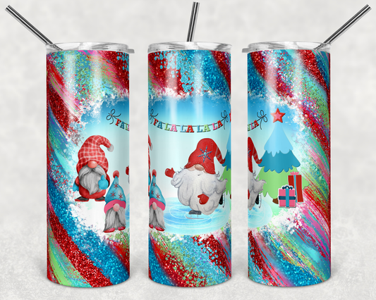 Christmas Pink Red Teal Milky Way Gnome