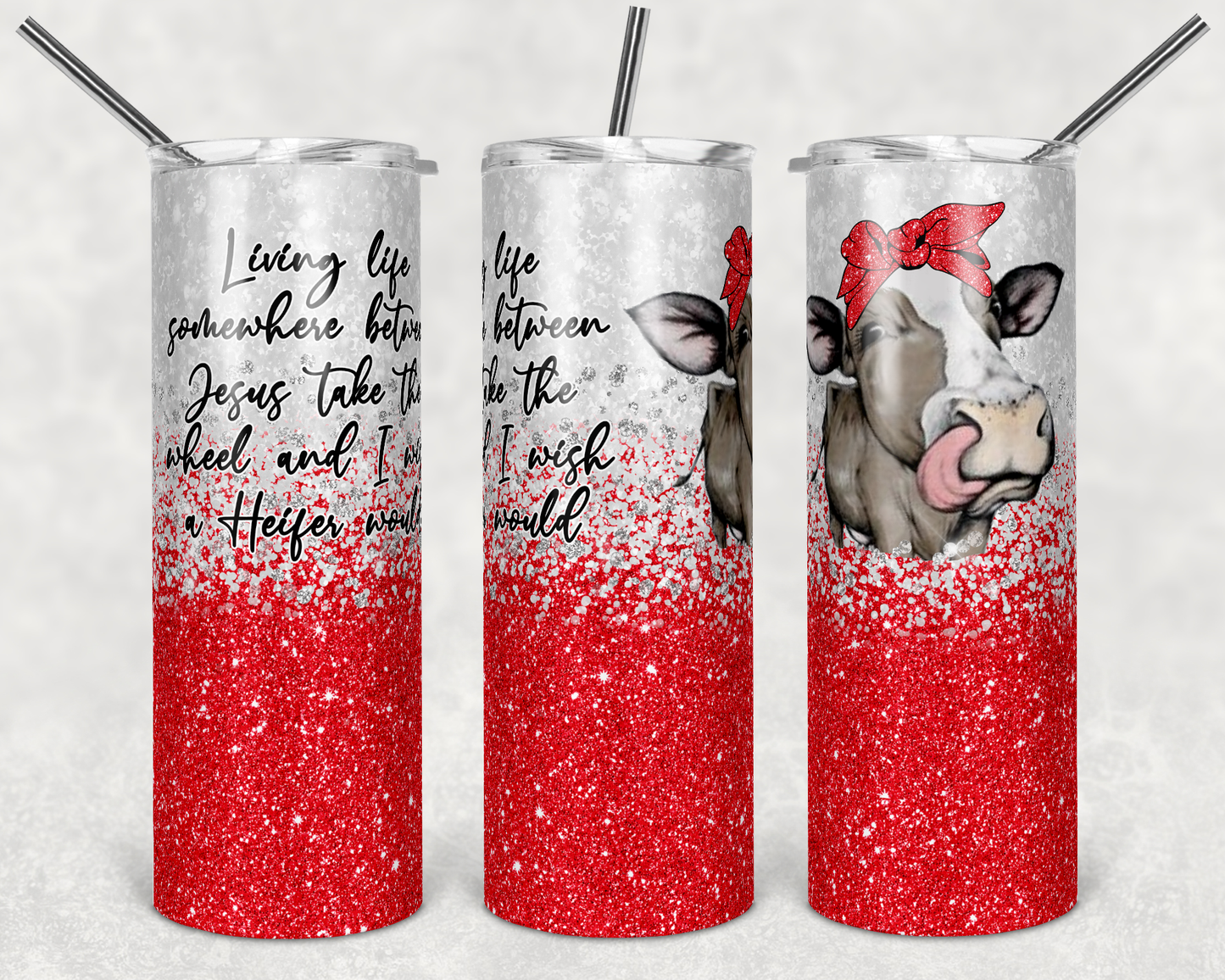 red cow glitter